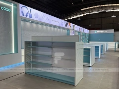 Aqua White Mobile Phone Store Interior Fixture