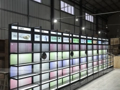 Backlit Modular Cosmetics Wall Display Panels