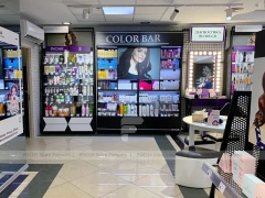 Beauty Shop Wall Display and Island Counters
