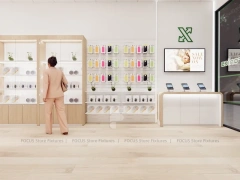 Beige Green Mobile Phone Retail Interior