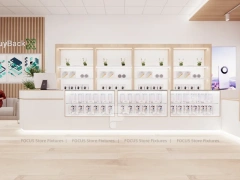 Beige Green Mobile Phone Retail Interior