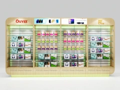 Beige Red Ouye Phone Store Fixture Layout