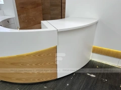 Beige White Mobile Phone Store Interior Fixture