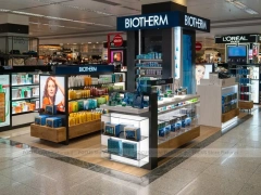 Biotherm Blue Skincare Counter and Wall Display