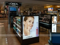 Biotherm Blue Skincare Counter and Wall Display