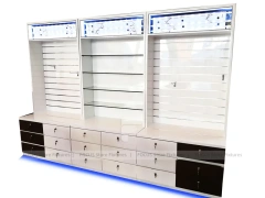 Black Blue Visionary Electronics Wall Display