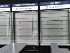 Black Drawer Phone Service Counter Cabinet