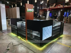 Black Drop Mobile Phone Kiosk With Green LED