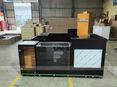Black Drop Mobile Phone Kiosk With Green LED