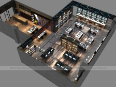 Black Glass Mobile Electronics Store Layout