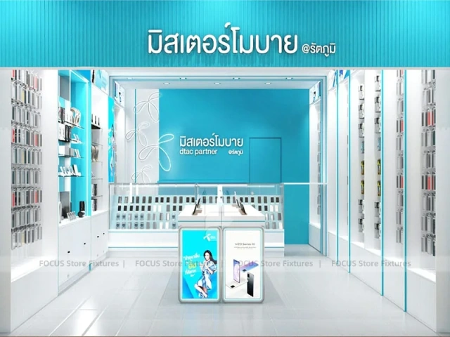 Black Gray Mobile Accessories Wall Display