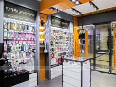 Black Gray Mobile Accessories Wall Display