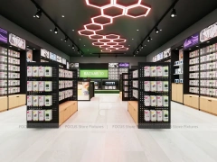 Black Green Mobile Accessories Store Interior