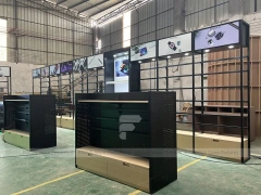 Black Green Phone Repair Kiosk Counter Set