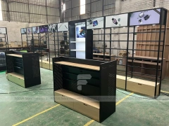 Black Green Phone Repair Kiosk Counter Set