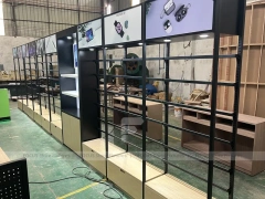 Black Green Phone Repair Kiosk Counter Set