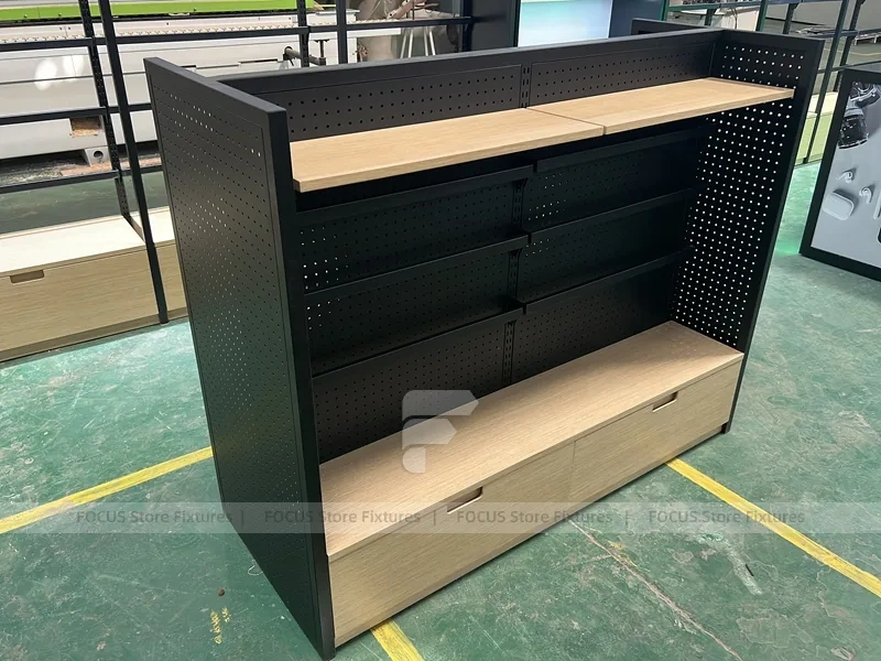 Black Green Phone Repair Kiosk Counter Set
