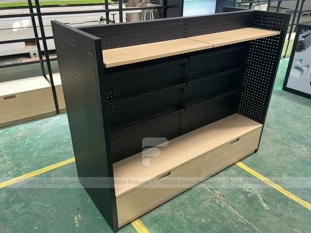 Black Green Phone Repair Kiosk Counter Set