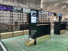 Black Green Phone Repair Kiosk Counter Set