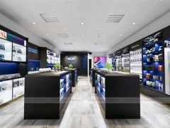 Black Mobile Electronics Store Floor Plan