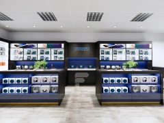 Black Mobile Electronics Store Floor Plan
