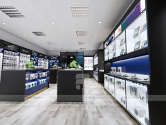 Black Mobile Electronics Store Floor Plan