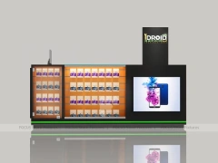 Black Mobile Phone Mall Kiosk Display