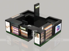 Black Mobile Phone Mall Kiosk Display