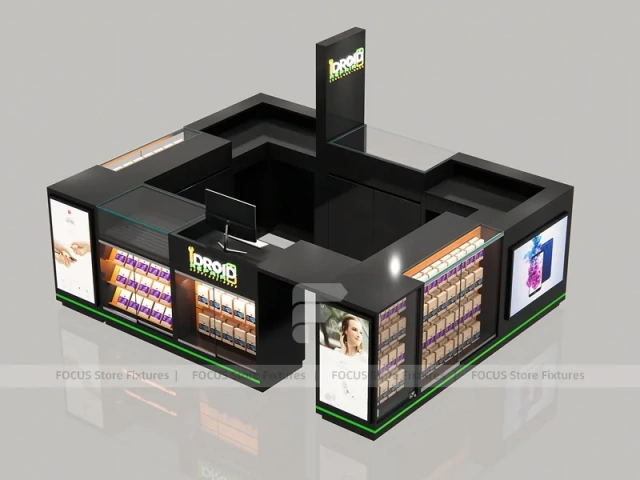 Black Mobile Phone Mall Kiosk Display