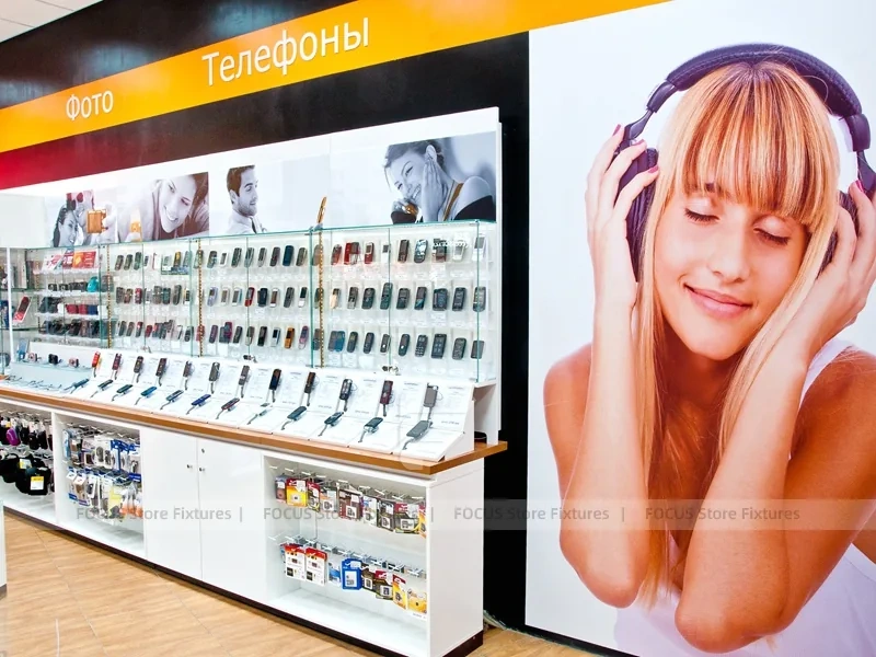 Black Orange Mobile Phone Storefront