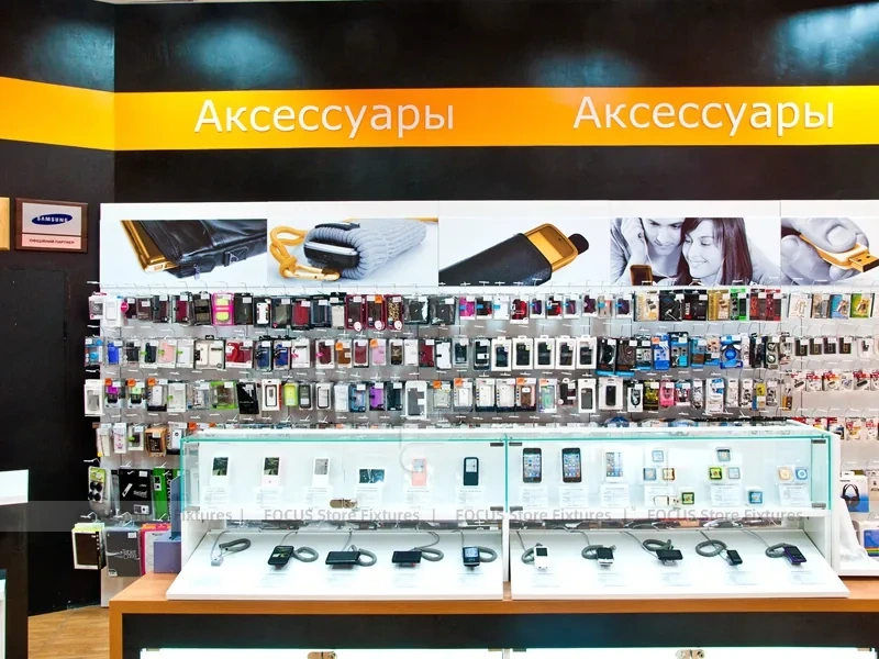 Black Orange Mobile Phone Storefront