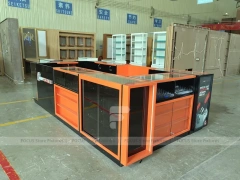 Black Orange Phone Repair Service Kiosk