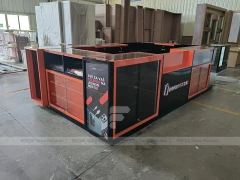 Black Orange Phone Repair Service Kiosk