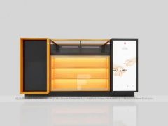 Black Orange Phone Slatwall Display Panel