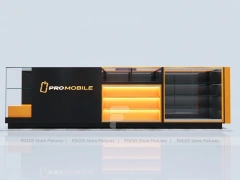 Black Orange Phone Slatwall Display Panel