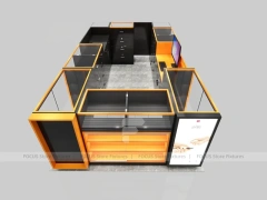 Black Orange Phone Slatwall Display Panel