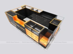 Black Orange Phone Slatwall Display Panel