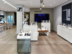 Black Premium Audio Electronics Demo Counter