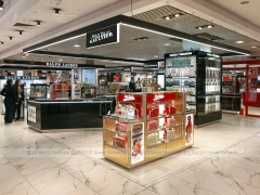 Black Red Fragrance Department Store Counter