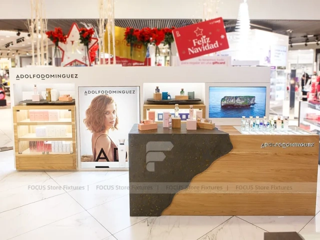 Black Red Fragrance Department Store Counter