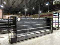 Black Stepped Cosmetics Gondola Display