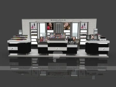 Black Tiered Makeup Gondola Display Island