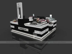 Black Tiered Makeup Gondola Display Island