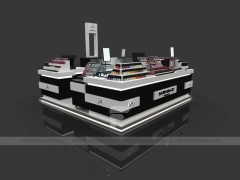 Black Tiered Makeup Gondola Display Island