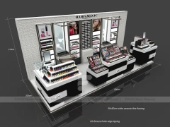 Black Tiered Makeup Gondola Display Island