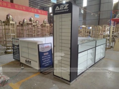Black White A12 Phone Kiosk Counter Display