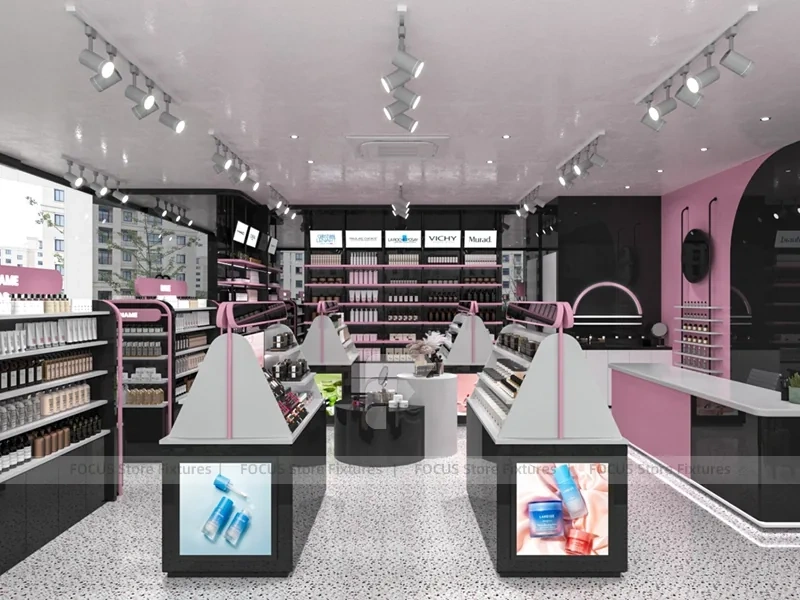 Black White Beauty Salon and Cosmetics Store