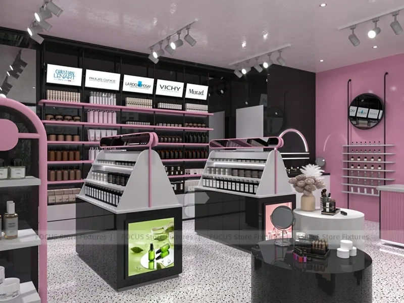 Black White Beauty Salon and Cosmetics Store