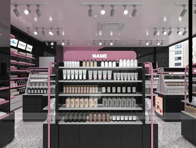 Black White Beauty Salon and Cosmetics Store