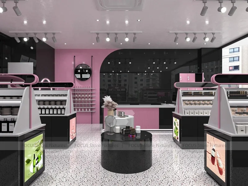 Black White Beauty Salon and Cosmetics Store